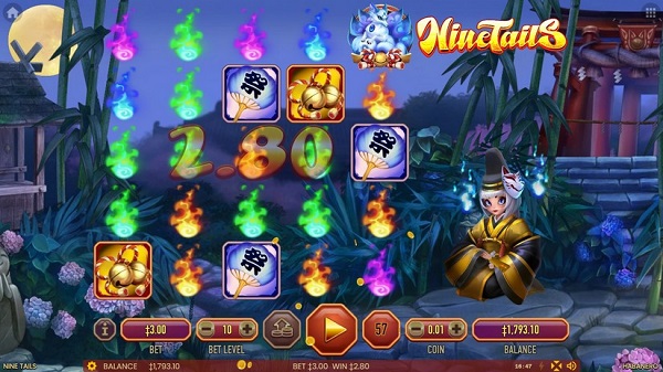 Detail Nine Tails – Slotgame online dengan 259 paylines