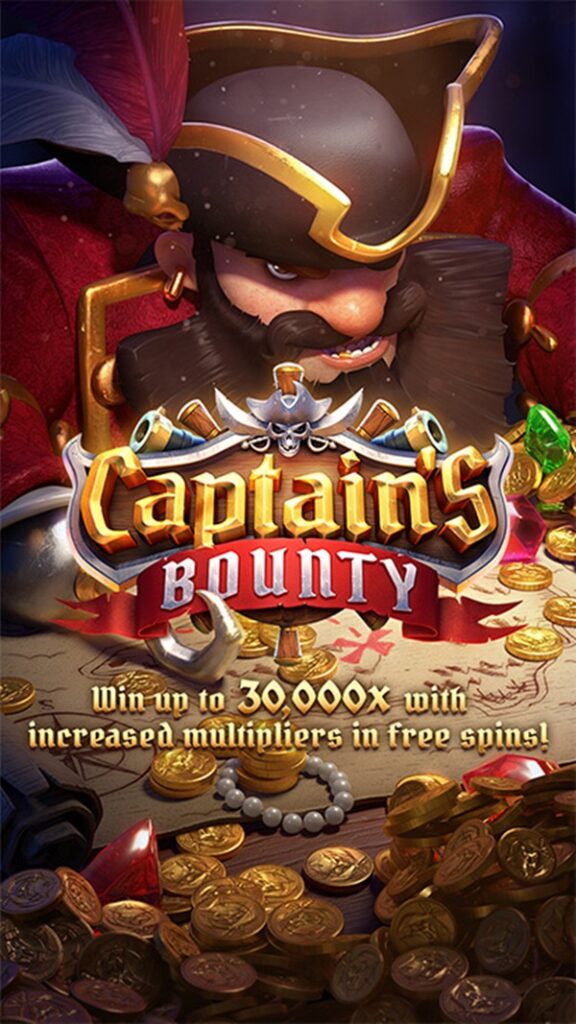 Permainan slot Captain's Bounty, tempat pemain menangkap harta bajak laut