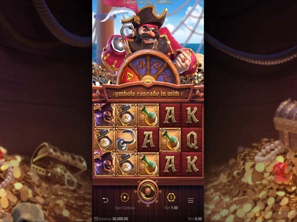 Permainan slot Captain's Bounty, tempat pemain menangkap harta bajak laut