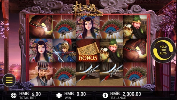 Petunjuk cara bermain Three Kingdoms: Slot game bertemakan Three Kingdoms