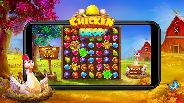 Chicken Drop - Beternak ayam untuk mendapatkan uang dari permainan slot gratis