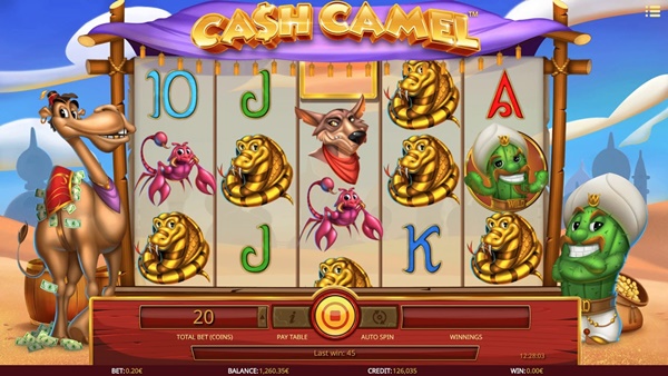 Slot Game Cash Camel dan perburuan harta karun di padang pasir